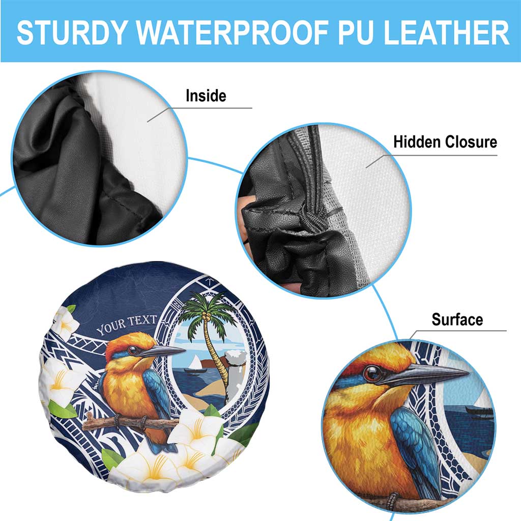 Hafa Adai Guam Spare Tire Cover Sihek Guam Kingfisher with Guasali LT7 - Polynesian Pride