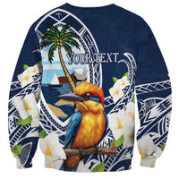 Hafa Adai Guam Sweatshirt Sihek Guam Kingfisher with Guasali LT7 - Polynesian Pride