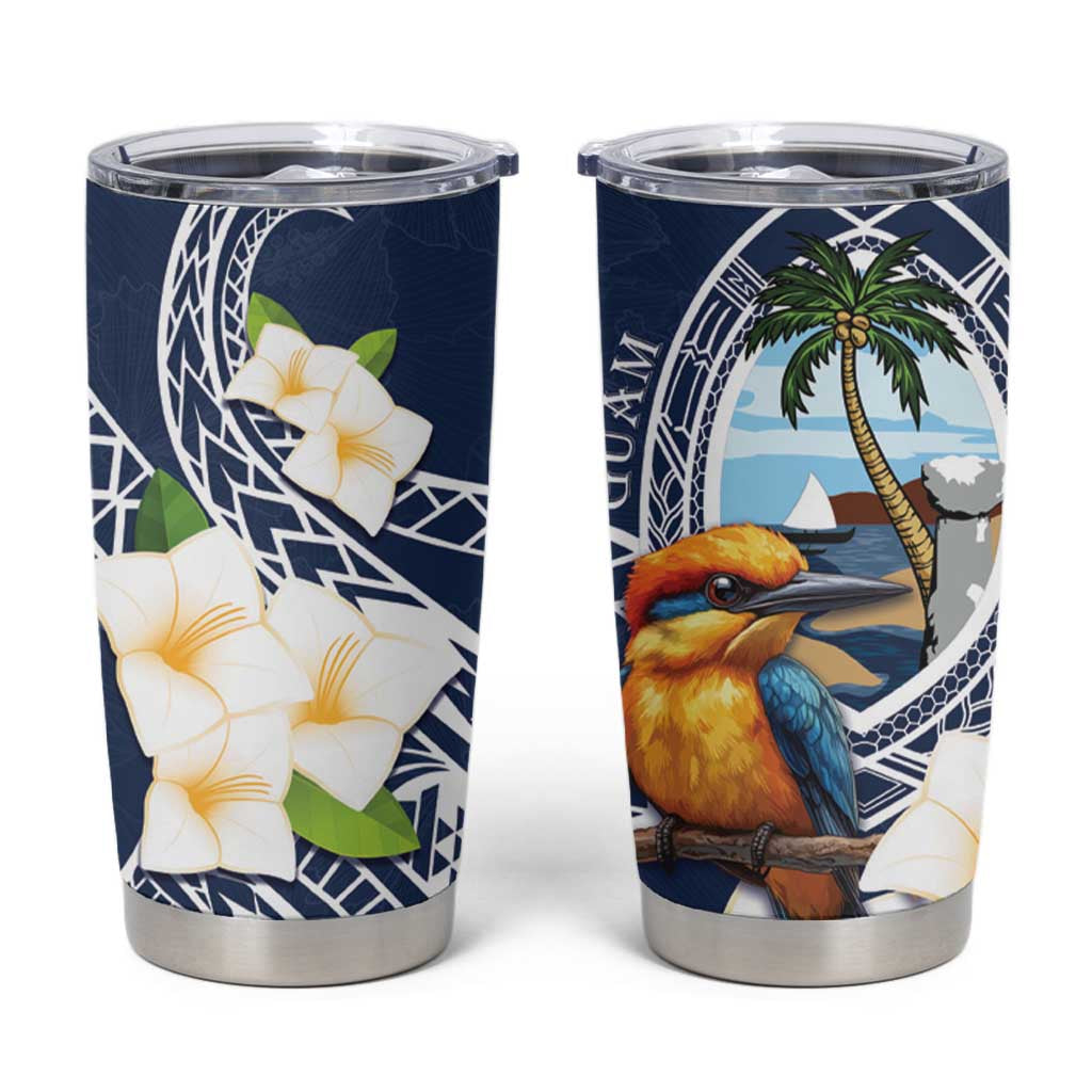 Hafa Adai Guam Tumbler Cup Sihek Guam Kingfisher with Guasali LT7