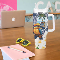 Hafa Adai Guam Tumbler With Handle Sihek Guam Kingfisher with Guasali LT7