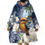 Hafa Adai Guam Wearable Blanket Hoodie Sihek Guam Kingfisher with Guasali