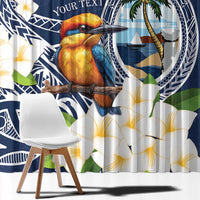 Hafa Adai Guam Window Curtain Sihek Guam Kingfisher with Guasali LT7 - Polynesian Pride
