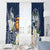 Hafa Adai Guam Window Curtain Sihek Guam Kingfisher with Guasali