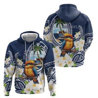Hafa Adai Guam Zip Hoodie Sihek Guam Kingfisher with Guasali