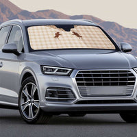 Aloha Hawaii Cowboys Paniolo Auto Sun Shade Beige Palaka - Polynesian Pride