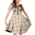 Aloha Hawaii Cowboys Paniolo Family Matching Off Shoulder Short Dress and Hawaiian Shirt Beige Palaka - Polynesian Pride