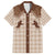 Aloha Hawaii Cowboys Paniolo Family Matching Puletasi and Hawaiian Shirt Beige Palaka - Polynesian Pride