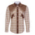 Aloha Hawaii Cowboys Paniolo Family Matching Puletasi and Hawaiian Shirt Beige Palaka - Polynesian Pride