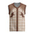 Aloha Hawaii Cowboys Paniolo Christmas Knitted V-Neck Vest Beige Palaka - Polynesian Pride