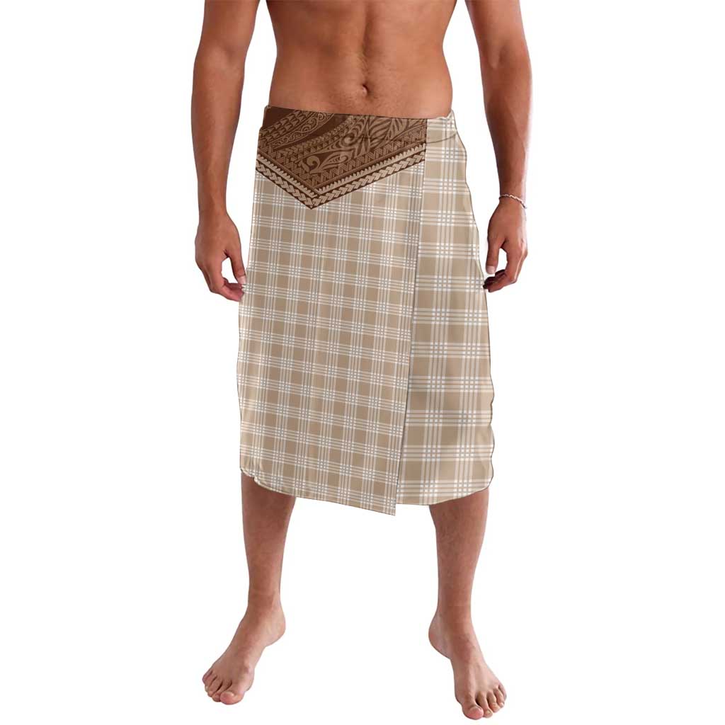 Aloha Hawaii Cowboys Paniolo Lavalava Beige Palaka - Polynesian Pride