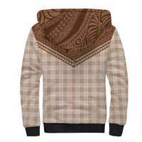 Aloha Hawaii Cowboys Paniolo Sherpa Hoodie Beige Palaka LT7 - Polynesian Pride