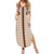 Aloha Hawaii Cowboys Paniolo Summer Maxi Dress Beige Palaka - Polynesian Pride