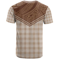 Aloha Hawaii Cowboys Paniolo T Shirt Beige Palaka - Polynesian Pride