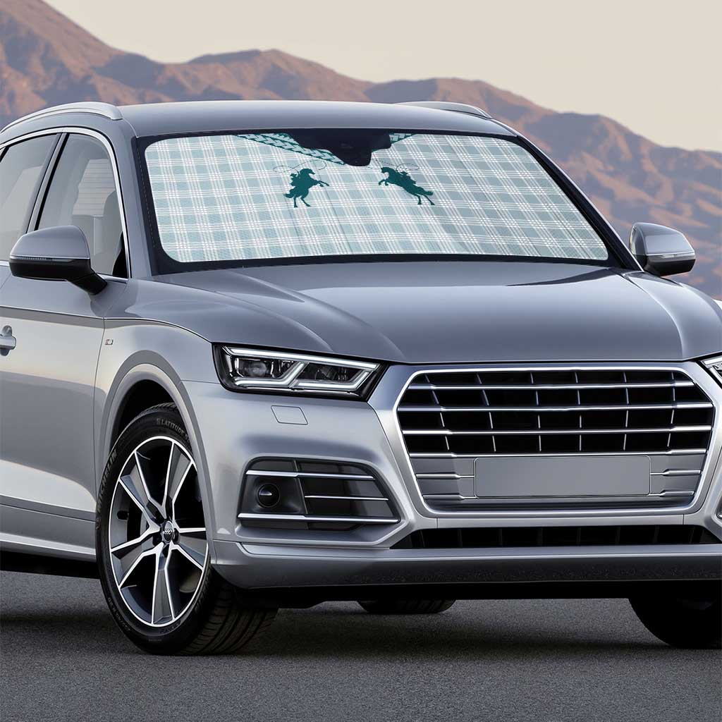 Aloha Hawaii Cowboys Paniolo Auto Sun Shade Teal Palaka - Polynesian Pride