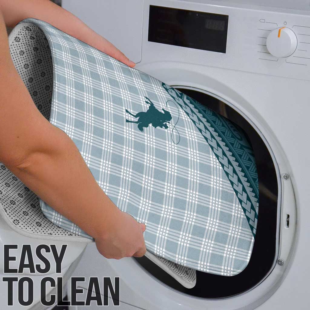 Aloha Hawaii Cowboys Paniolo Bathroom Set Teal Palaka - Polynesian Pride