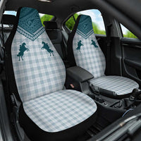 Aloha Hawaii Cowboys Paniolo Car Seat Cover Teal Palaka - Polynesian Pride
