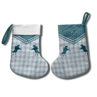 Aloha Hawaii Cowboys Paniolo Christmas Stocking Teal Palaka - Polynesian Pride
