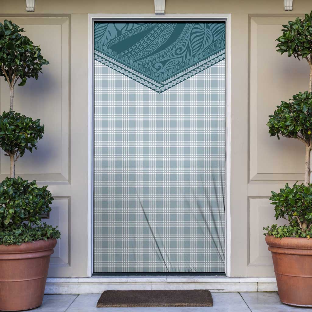 Aloha Hawaii Cowboys Paniolo Door Cover Teal Palaka - Polynesian Pride