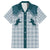 Aloha Hawaii Cowboys Paniolo Family Matching Short Sleeve Bodycon Dress and Hawaiian Shirt Teal Palaka - Polynesian Pride