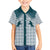 Aloha Hawaii Cowboys Paniolo Family Matching Short Sleeve Bodycon Dress and Hawaiian Shirt Teal Palaka - Polynesian Pride