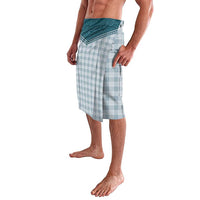 Aloha Hawaii Cowboys Paniolo Lavalava Teal Palaka - Polynesian Pride