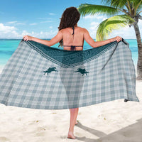 Aloha Hawaii Cowboys Paniolo Sarong Teal Palaka - Polynesian Pride