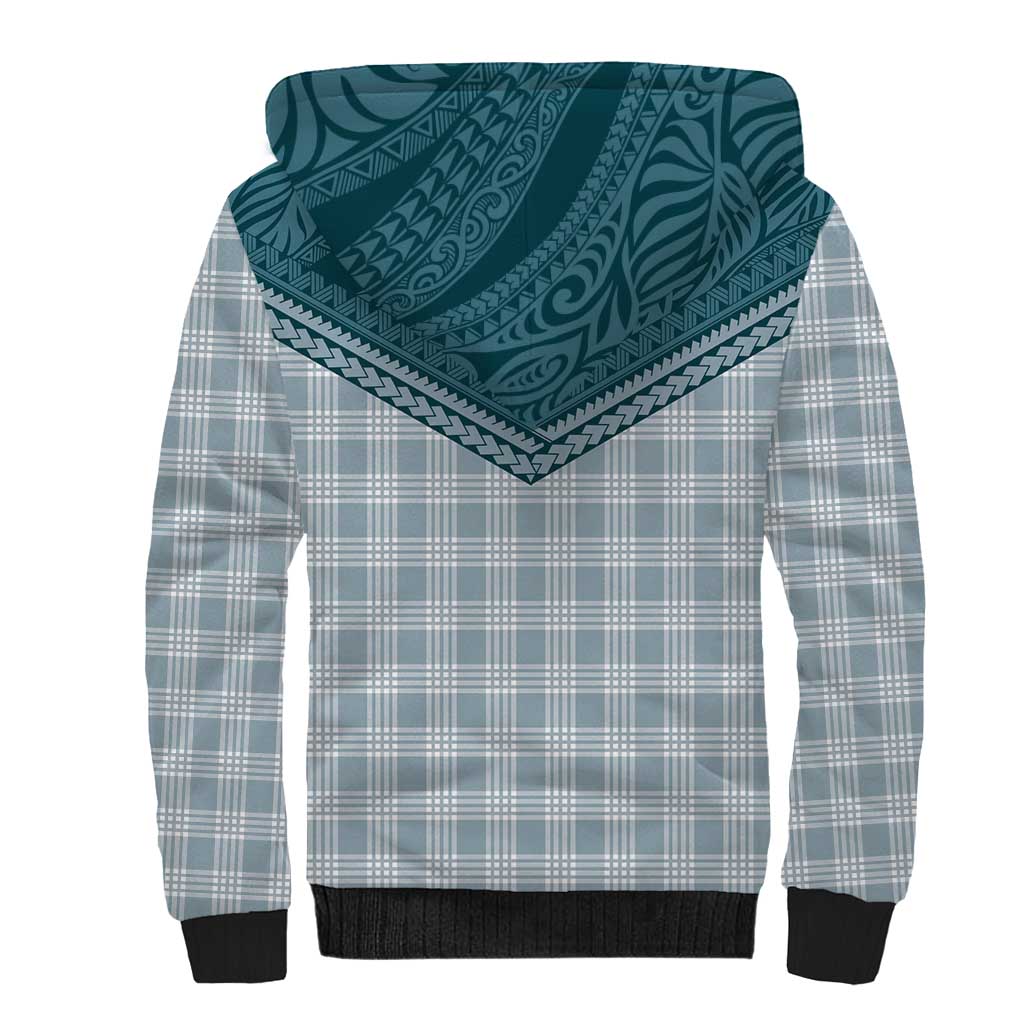 Aloha Hawaii Cowboys Paniolo Sherpa Hoodie Teal Palaka LT7 - Polynesian Pride