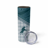 Aloha Hawaii Cowboys Paniolo Skinny Tumbler Teal Palaka - Polynesian Pride