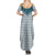Aloha Hawaii Cowboys Paniolo Summer Maxi Dress Teal Palaka - Polynesian Pride