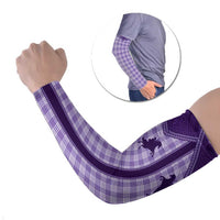 Aloha Hawaii Cowboys Paniolo Arm Sleeves Violet Palaka - Polynesian Pride