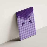 Aloha Hawaii Cowboys Paniolo Canvas Wall Art Violet Palaka - Polynesian Pride