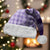 Aloha Hawaii Cowboys Paniolo Christmas Santa Hat Violet Palaka - Polynesian Pride