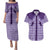 Aloha Hawaii Cowboys Paniolo Couples Matching Puletasi and Hawaiian Shirt Violet Palaka - Polynesian Pride