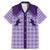 Aloha Hawaii Cowboys Paniolo Family Matching Mermaid Dress and Hawaiian Shirt Violet Palaka - Polynesian Pride