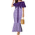 Aloha Hawaii Cowboys Paniolo Family Matching Mermaid Dress and Hawaiian Shirt Violet Palaka - Polynesian Pride