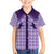 Aloha Hawaii Cowboys Paniolo Family Matching Off Shoulder Maxi Dress and Hawaiian Shirt Violet Palaka - Polynesian Pride