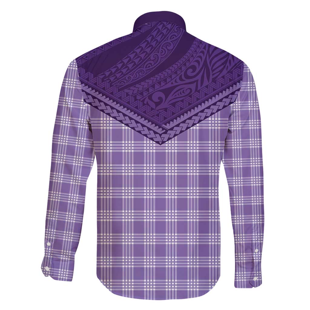 Aloha Hawaii Cowboys Paniolo Family Matching Summer Maxi Dress and Hawaiian Shirt Violet Palaka - Polynesian Pride