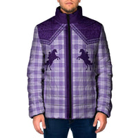 Aloha Hawaii Cowboys Paniolo Padded Jacket Violet Palaka - Polynesian Pride