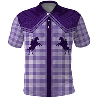 Aloha Hawaii Cowboys Paniolo Polo Shirt Violet Palaka - Polynesian Pride
