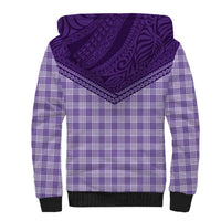 Aloha Hawaii Cowboys Paniolo Sherpa Hoodie Violet Palaka LT7 - Polynesian Pride