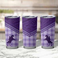 Aloha Hawaii Cowboys Paniolo Tumbler Cup Violet Palaka - Polynesian Pride