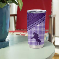 Aloha Hawaii Cowboys Paniolo Tumbler Cup Violet Palaka - Polynesian Pride