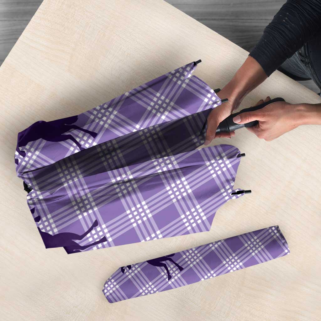 Aloha Hawaii Cowboys Paniolo Umbrella Violet Palaka - Polynesian Pride