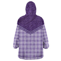 Aloha Hawaii Cowboys Paniolo Wearable Blanket Hoodie Violet Palaka LT7 - Polynesian Pride