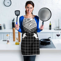 Aloha Hawaii Cowboys Paniolo Apron Black Palaka - Polynesian Pride