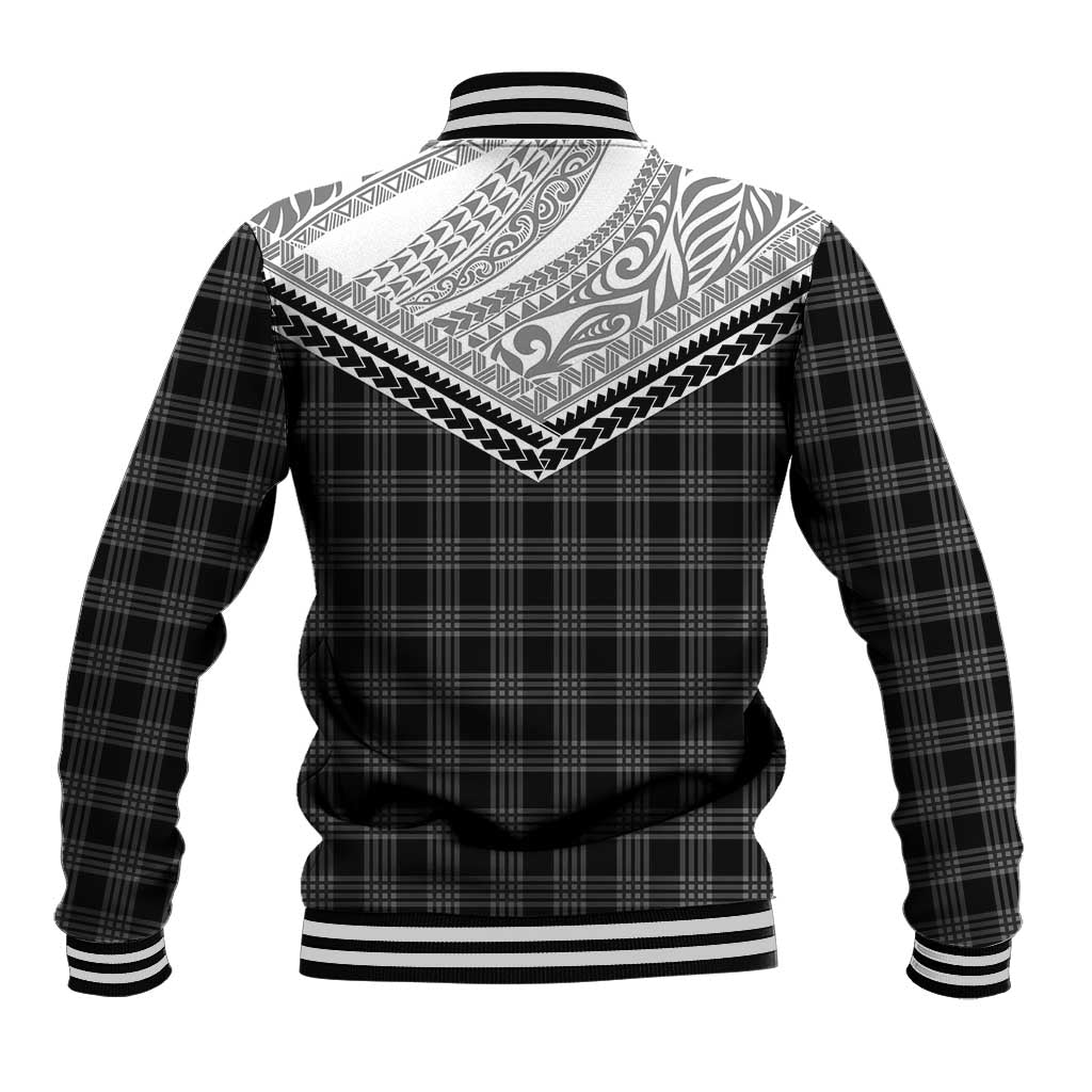 Aloha Hawaii Cowboys Paniolo Baseball Jacket Black Palaka - Polynesian Pride