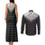 Aloha Hawaii Cowboys Paniolo Couples Matching Tank Maxi Dress and Long Sleeve Button Shirt Black Palaka - Polynesian Pride