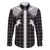 Aloha Hawaii Cowboys Paniolo Family Matching Long Sleeve Bodycon Dress and Hawaiian Shirt Black Palaka - Polynesian Pride