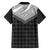 Aloha Hawaii Cowboys Paniolo Family Matching Off The Shoulder Long Sleeve Dress and Hawaiian Shirt Black Palaka - Polynesian Pride