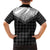 Aloha Hawaii Cowboys Paniolo Family Matching Short Sleeve Bodycon Dress and Hawaiian Shirt Black Palaka - Polynesian Pride